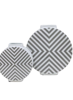 简约现代风售楼处家具展厅陶瓷瓶