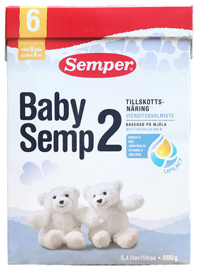 Semper婴儿配方奶粉2段新包装