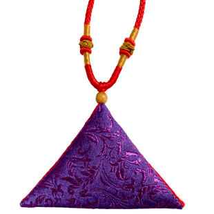 三角形福袋护身保平安符袋空袋随身配挂脖别针学生大人宝宝胎毛包