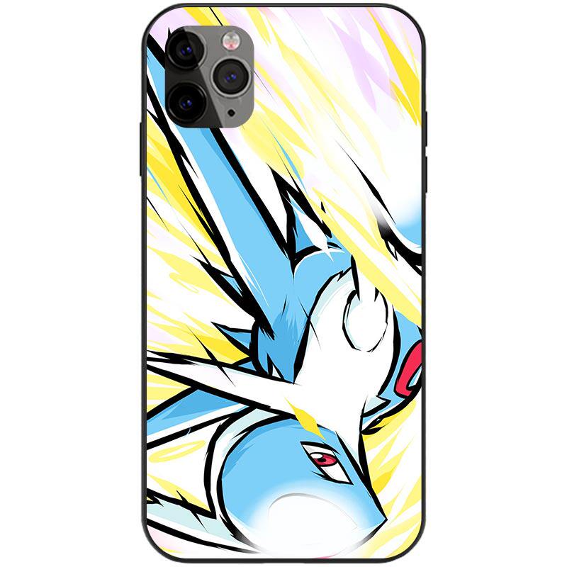 拉帝欧斯个性宝可梦绘画手机壳适用于iPhone16小米13光面玻璃12全包14苹果15ProMax神奇宝贝Plus安卓液态硅胶