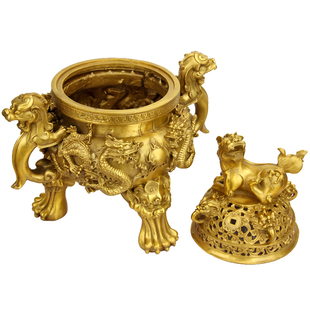 铜天狗炉摆件 铜熏香炉摆件 铜大明炉摆件 铜香炉 摆件