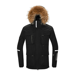 探路者羽绒服男派克服鹅绒服登山男款新款极寒滑雪服户外工装防风