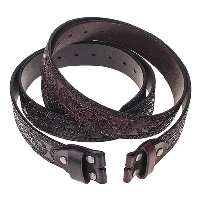 无扣男士单层皮带带身