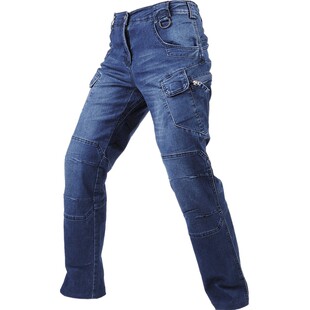 VIPERADE蝰蛇砂石IX7执政官战术牛仔长裤 弹力直筒修身工装裤