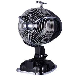 houseofhello复古飞机头电风扇静音仿古台式电扇摇头家用装饰台扇