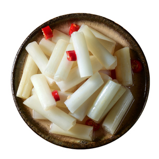 洪湖泡椒藕带新鲜湖北特产商用批发酸辣脆泡藕尖开袋即食整箱装