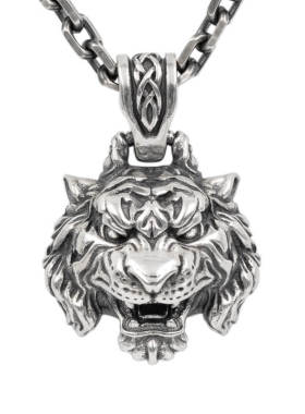 松岩原创纯银生肖男士霸气风吊坠