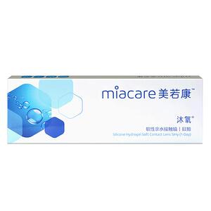 Miacare美若康沐氧硅水凝胶隐形近视眼镜日抛10片透氧高度数SK