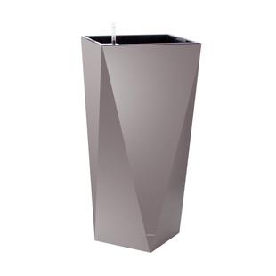 莱之秀创意懒人自吸水几何菱形塑料树脂高筒烤漆大花盆包邮