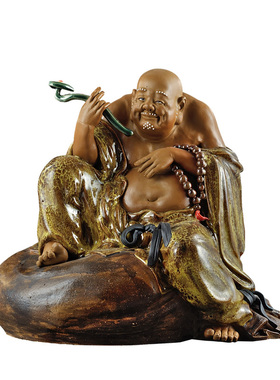 美陶世族大师限量招财如意摆件