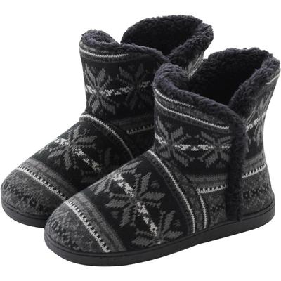 大码家居靴高帮包跟防滑棉拖鞋