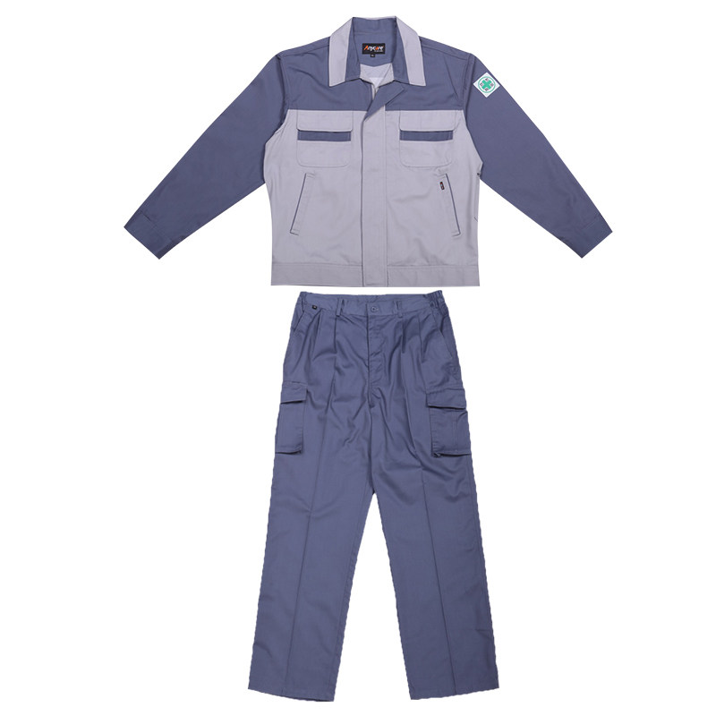 爱伊凯尔工作服套装春秋劳保服耐磨耐涨工程服汽修服工厂车间制服