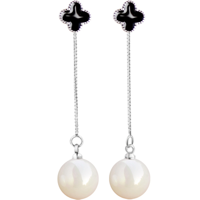 s925珍珠韩版修饰脸型防过敏耳坠