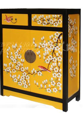 家用储物柜玄关柜定制新中式家具