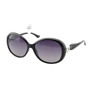 Polaroid 宝丽来偏光太阳镜女士墨镜F8308A(黑色镜架 蓝色渐变片)