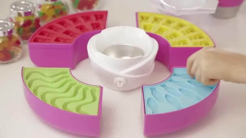 Electric Gummy Candy Maker Machine Bear Silicone Molds Giant Pots Kids