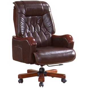 西颂 大班台老板桌总裁桌椅组合经理办公桌简约油漆班台实木皮