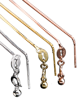 纯银金色带针调节路路通diy配件