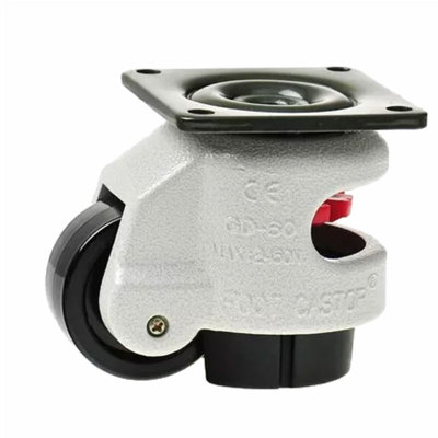 GD-40F60F80F100F万向轮子水平调节轮福马轮支撑型脚轮橡胶包邮