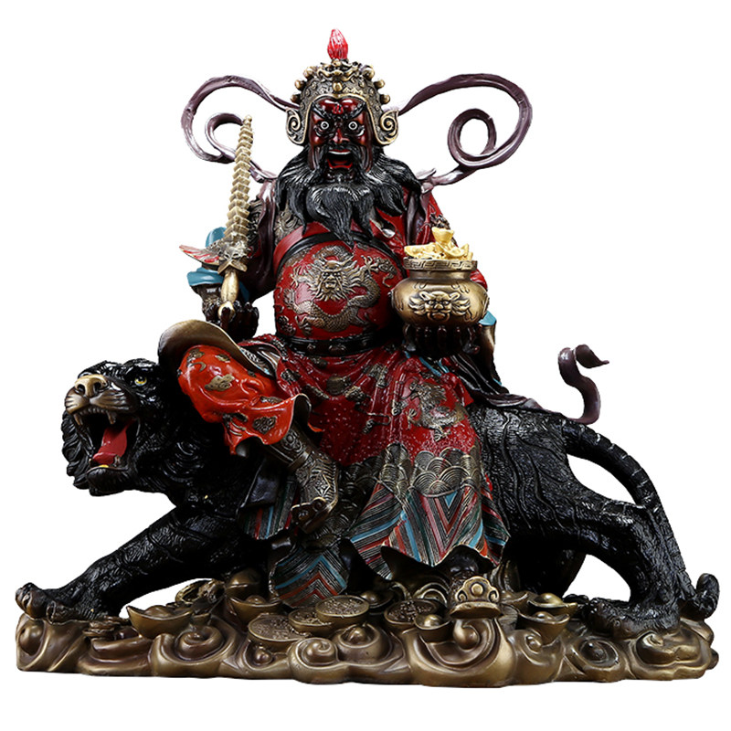 纯铜赵公明摆件武财神像正路招财