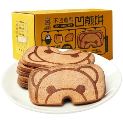 卡宾熊办公室零食整箱蜜松煎饼