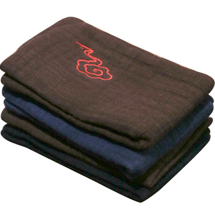 日式手工刺绣祥云棉麻茶巾吸水茶巾布桌布功夫茶具配件茶道零配