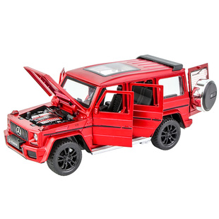 奔驰g63合金玩具车仿真大G模型红色小汽车摆件车精品车模男生礼物