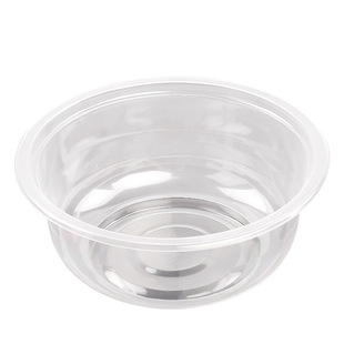 鑫雄盛一次性碗塑料圆形外卖快餐打包盒透明加厚试吃小碗汤碗无盖