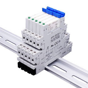 宏发继电器模块模组中间继电器HF41F输入24V 输出AC/DC250V
