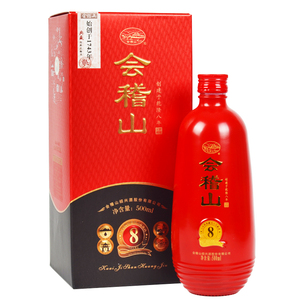 绍兴黄酒  会稽山典藏八年陈花雕酒500ml精装礼盒拍 2件送礼袋