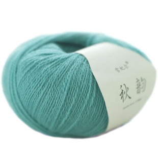 木仔编织屋雪妃尔秋韵羊毛蕾丝美丽诺细羊毛线棒针钩针围巾披肩线