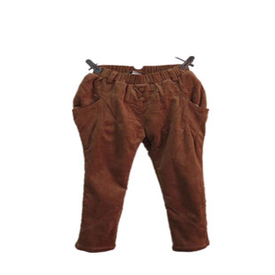 宝儿童装加绒小脚裤男女宝宝平绒加厚宽松休闲裤冬款裤子25133