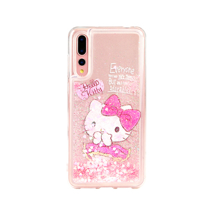 HelloKitty适用于华为P20流沙手机壳少女款mate20pro可爱硅胶软女