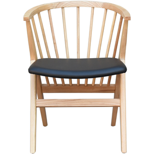 实木餐椅 Sibas No 8 chair时尚设计师咖啡椅奶茶店洽谈休闲椅子