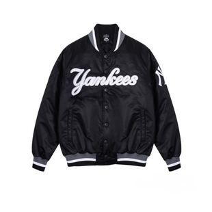 中国台湾专柜MLB 洋基队秋冬款 男士棒球服 夹克夹棉球衣球服外套