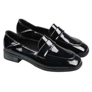 店主自留 ins韩版学院风黑色百搭乐福鞋工作jk单鞋chic英伦小皮鞋