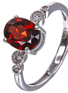 全新纯银镀18k白金戒指特价包邮