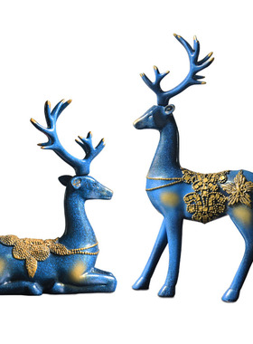 欧式风房间鹿摆件生日结婚礼物
