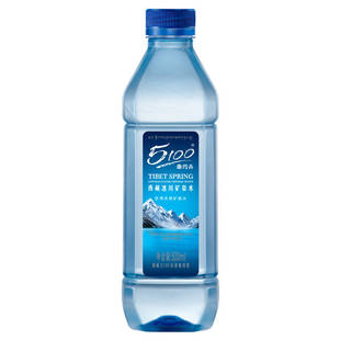 高端西藏5100冰川矿泉水天然弱碱性小分子低氘水330ml 24瓶装正品