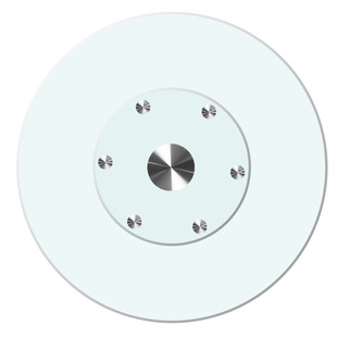 玻璃转盘圆桌钢化玻璃餐桌转盘家用转盘底座旋转饭桌钢化酒店圆台