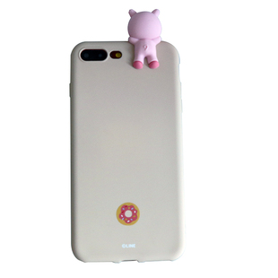 line布朗熊iPhonex手机壳趴趴7/8Plus苹果x卡通xsmax硅胶壳XR