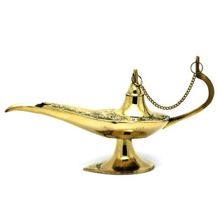 印度风尚 进口阿拉丁神灯家居客厅桌面复古个性黄铜摆件工艺品