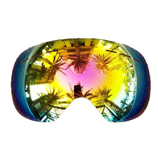 滑雪镜单镜片HX06型号护目镜双层防雾可拆卸更换滑雪镜增光镜片