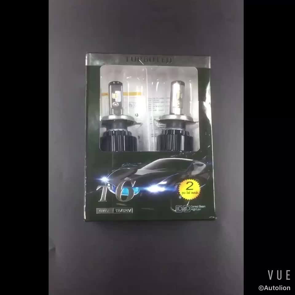 Universal Auto Headlight 3000k 5000k 6500k Aluminum Led Bulbh1,H3,H4,H7