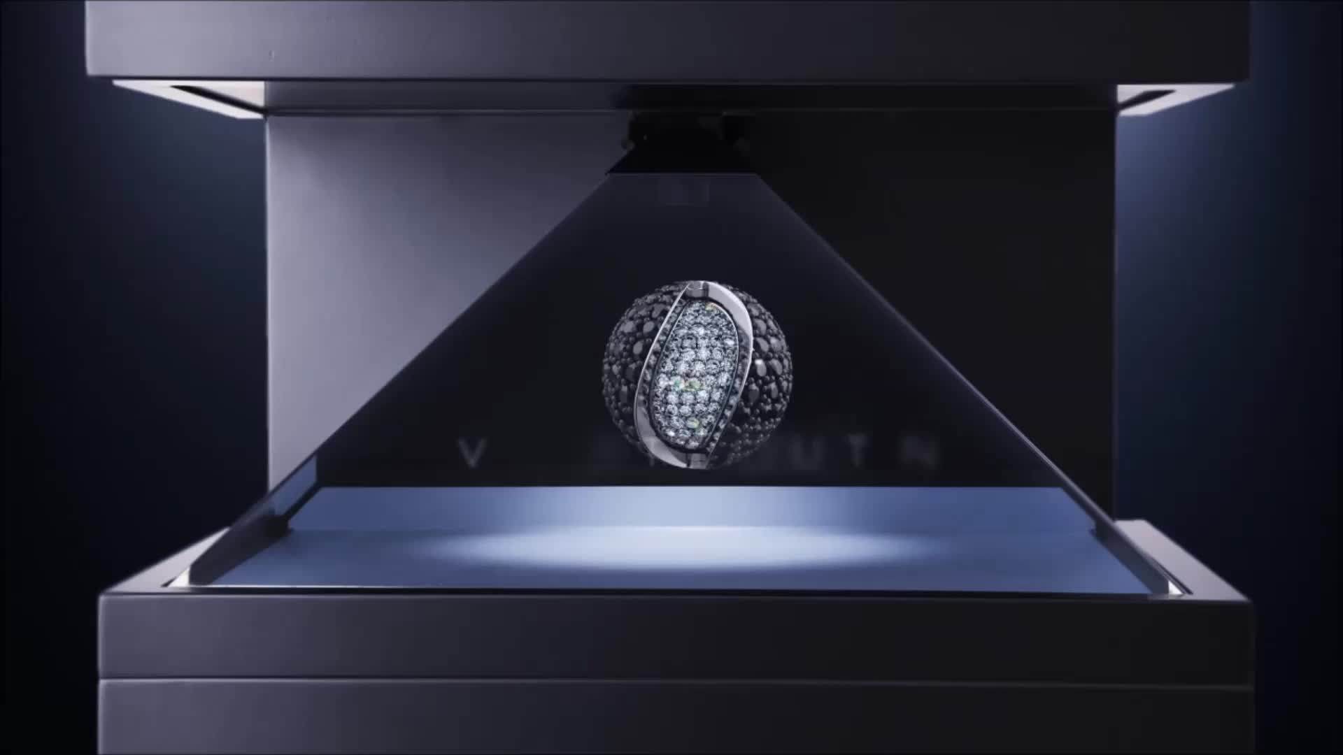 270 Degree Full Hd Indoor Advertising 3d Hologram Pyramid Display