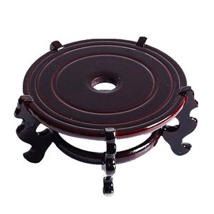 单个包邮海螺贝壳底座仿实木托工艺品摆件圆脚支架底托