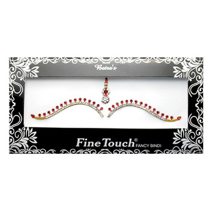 印度风尚 眉心贴BINDI眉毛贴仙侠汉服拍照红色额贴方便一体式镶钻