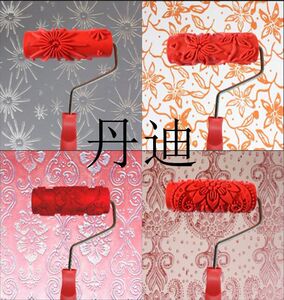 5寸硅藻泥压花滚筒/肌理漆印花滚筒/艺术涂料工具液体壁纸压花滚