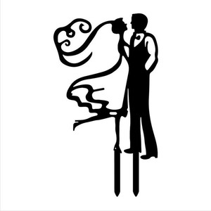 婚礼派对亚克力MR MRS蛋糕插件烘焙道具甜品摆件新郎新娘人偶装饰