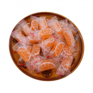 京特桔瓣硬糖水果糖老式橘子硬糖果零食500克婚庆喜糖果包邮